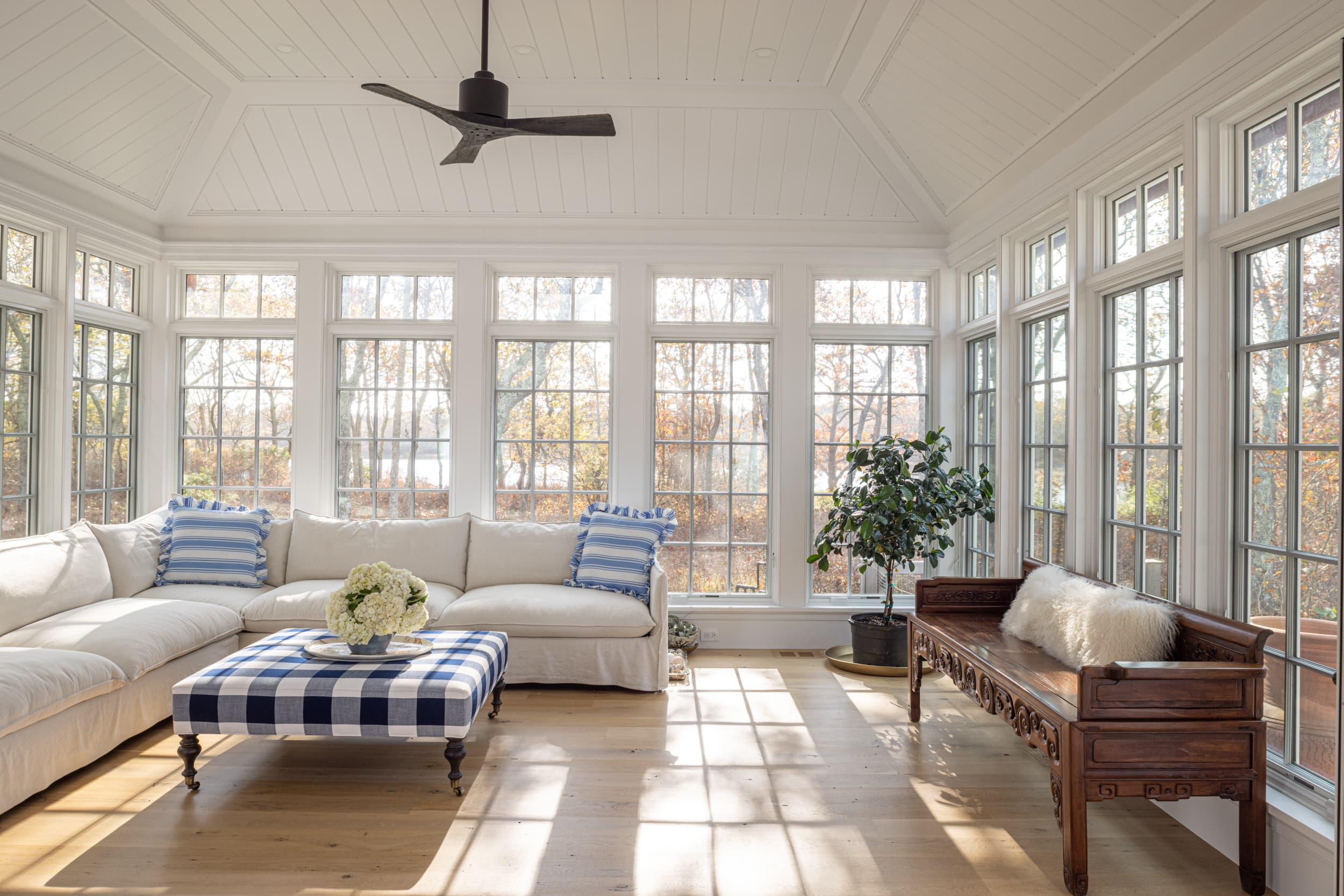 Interior view of the Great Pond Retreat property in Edgartown