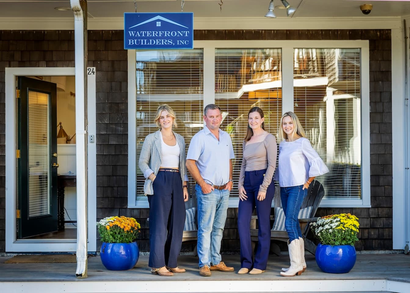 Team at Waterfront Builders office in Edgartown, MA